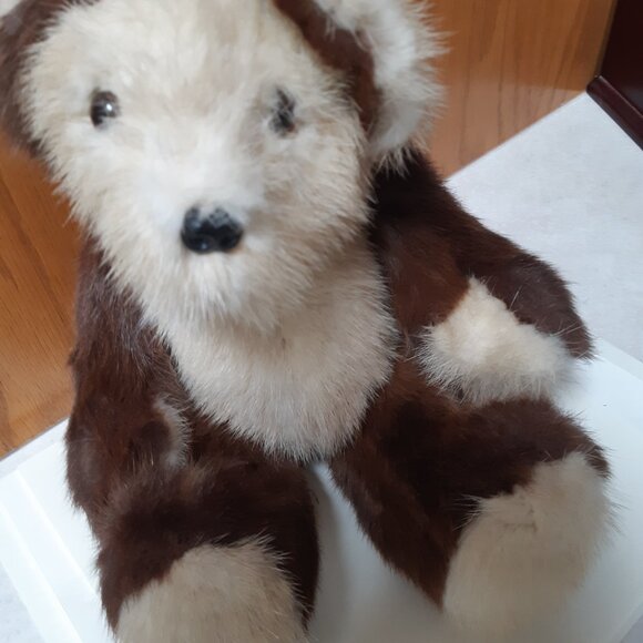 Vintage Real Fur Teddy Bear - Pristine Condition - Picture 6 of 11